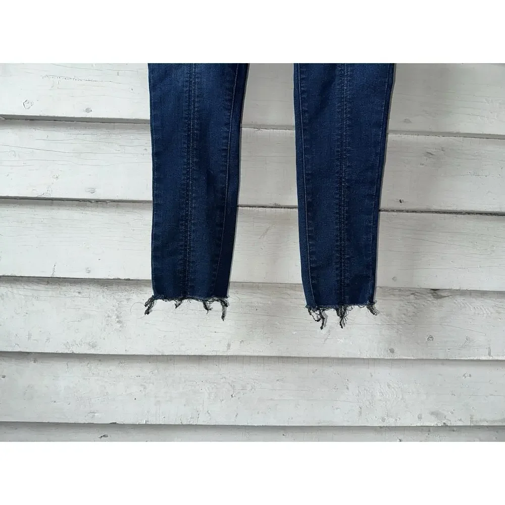 Free People Ultra-Skinny Jeggings Dark Wash Size 27 - Picture 3 of 6